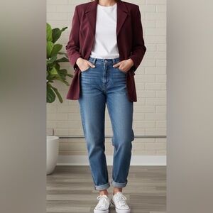 Vintage Maroon Kasper Women's Blazer Size 14